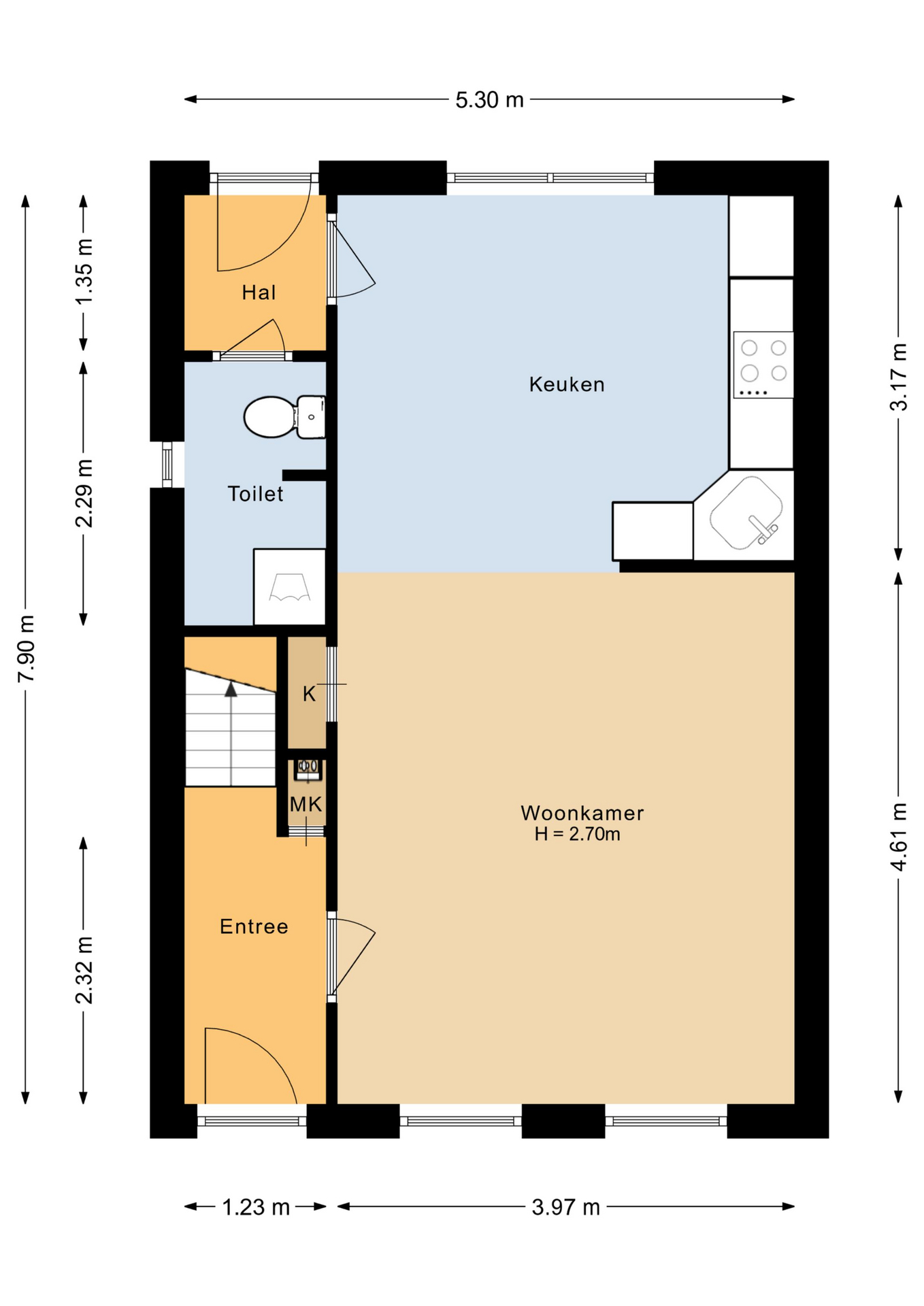 Plattegrond 1 van Venuslaan 85