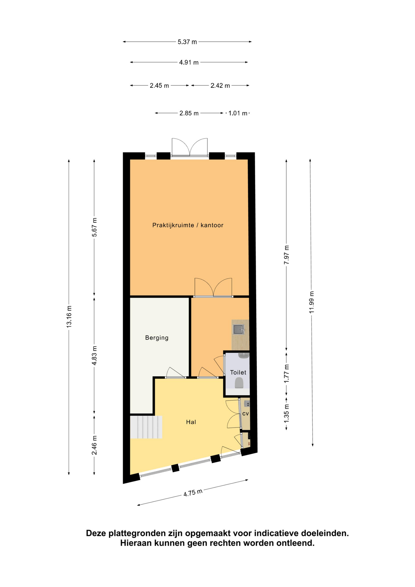 Plattegrond 1 van Westerstraat 117